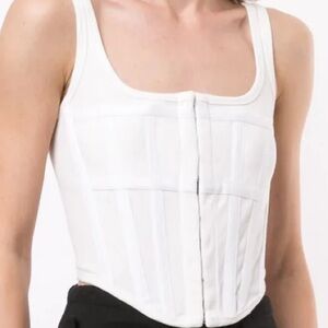 Dion Lee Ivory Corset-Style Top